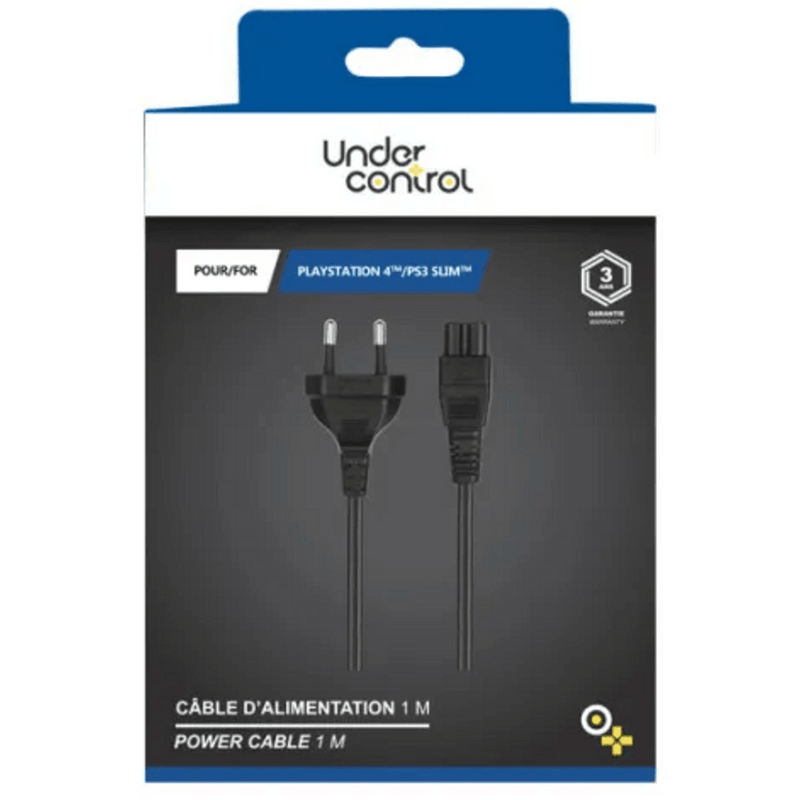 Under Control PS3 / PS4 AC Kabel 1M - GameBrands