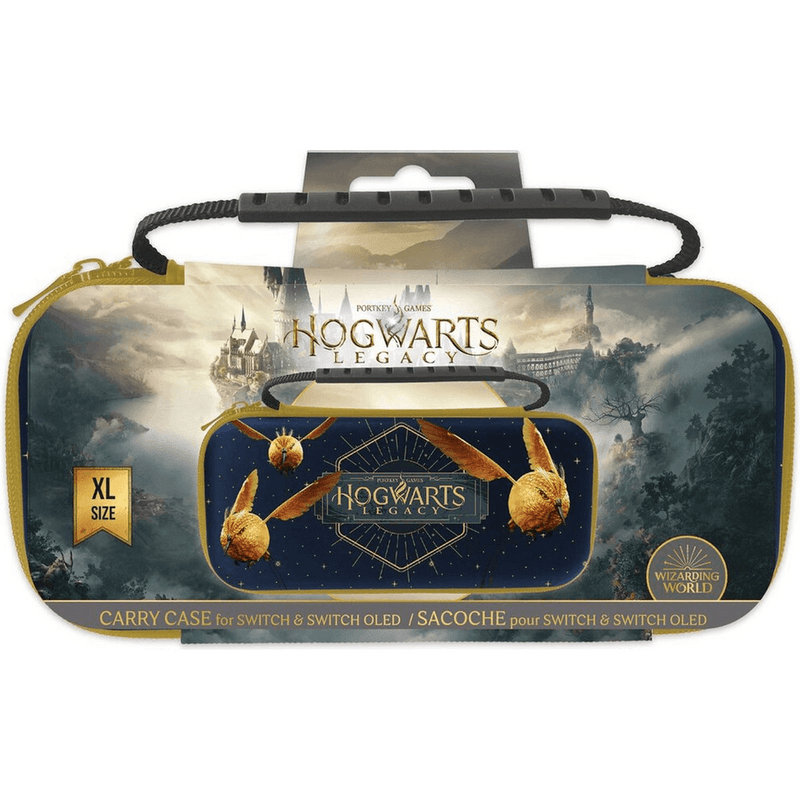 Harry Potter Hogwarts Legacy game tas XL voor de Switch -gouden snaai - GameBrands