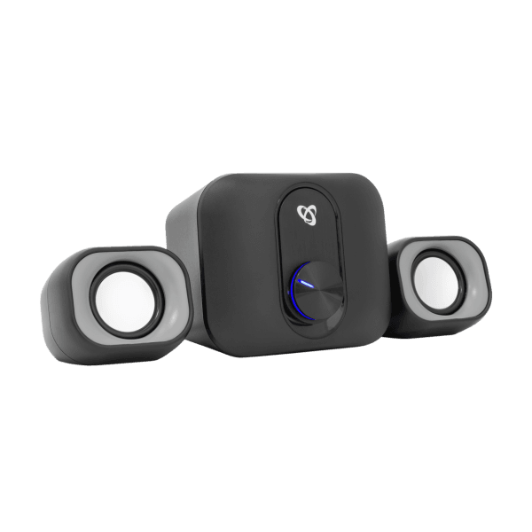 Sbox SP-182 computer speaker – zwart/wit/grijs