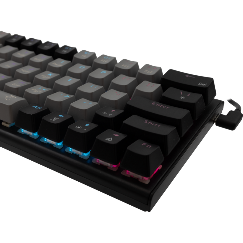 White Shark Gaming toetsenbord Wakizashi grijs-zwart – RGB