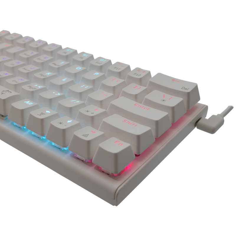 White Shark Mechanische gaming toetsenbord Wakizashi wit RGB