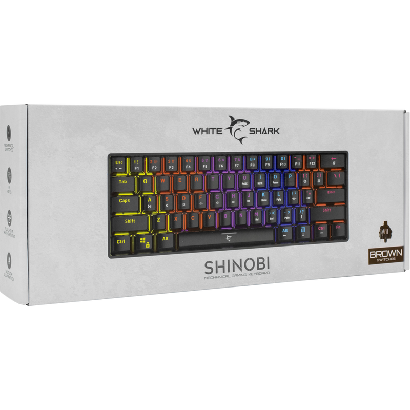 SHINOBI GK-2022 Bruine Switches gaming toetsenbord