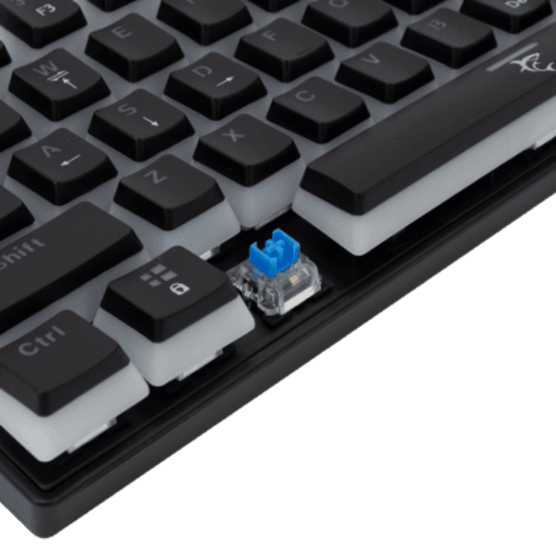 Whiteshark compact mechanische gaming keyboard - blauwe switches