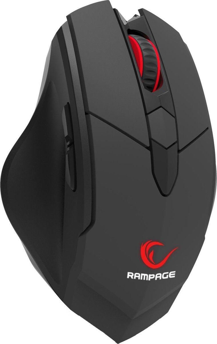 Rampage Hawker Draadloze Gaming Muis SMX-R12 - 4800 DPI- Zwart