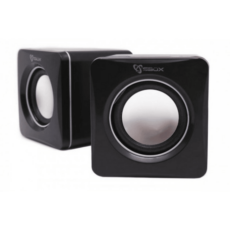 Sbox SP-02 USB speakers zwart/zilver - GameBrands