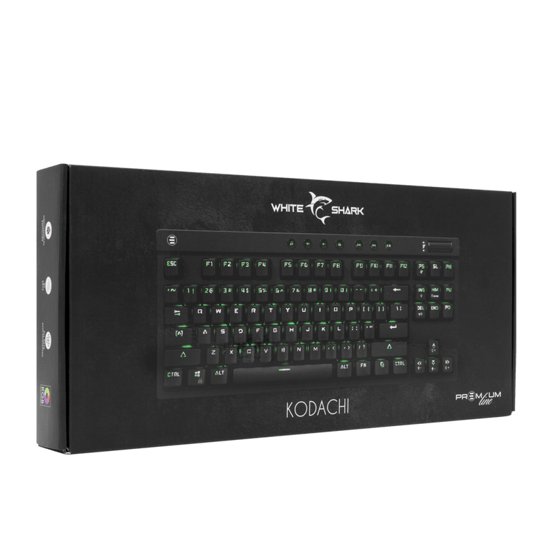 White Shark Premium - TKL Gaming Keyboard Kodachi - Red Switches