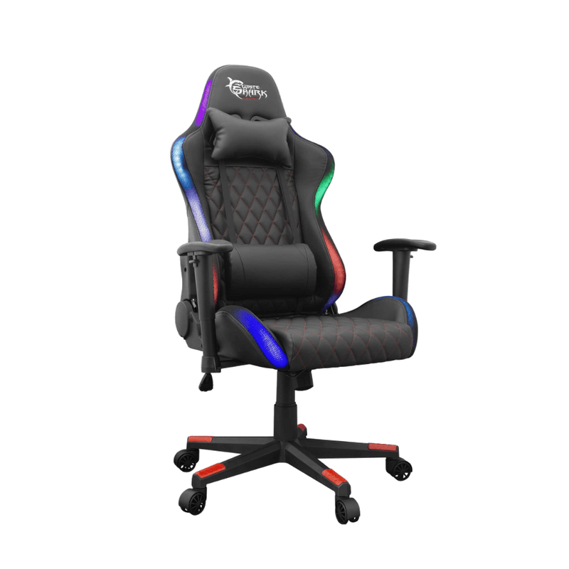 White Shark RGB gaming stoel Thunderbolt -zwart