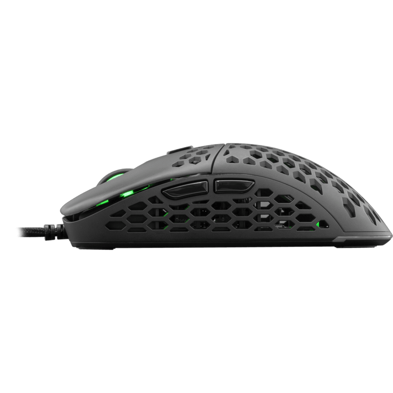 Eshark ESL-M4 NAGINATA lichtgewicht RGB Gaming muis - Zwart