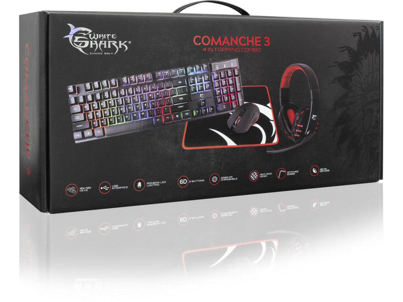 White Shark GC-4104 COMANCHE-3 PC Gaming combo 4 in 1 - GameBrands