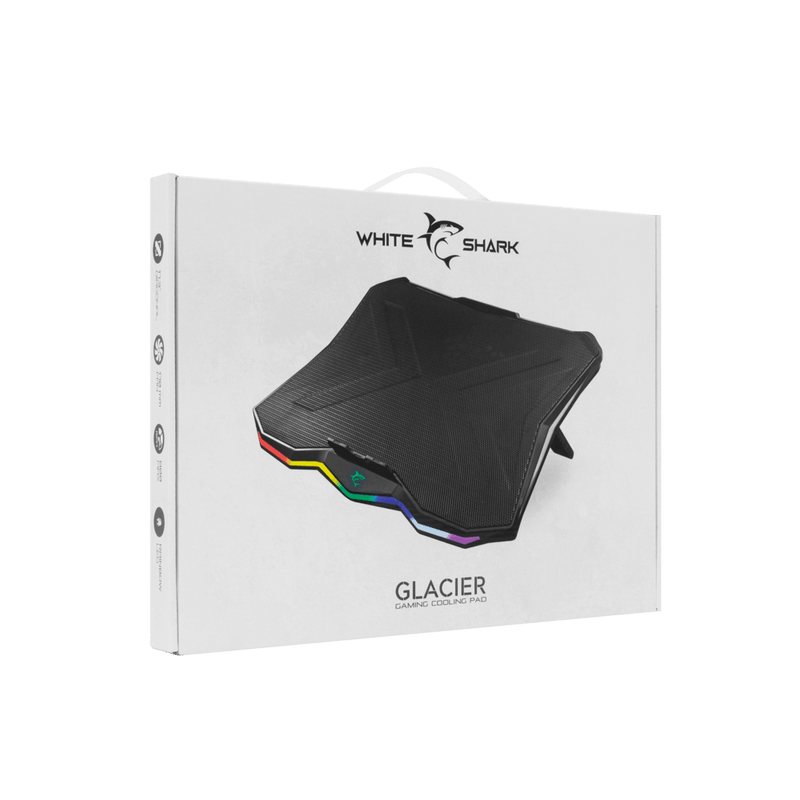White Shark Glacier RGB notebook koeler - 17,3 inch