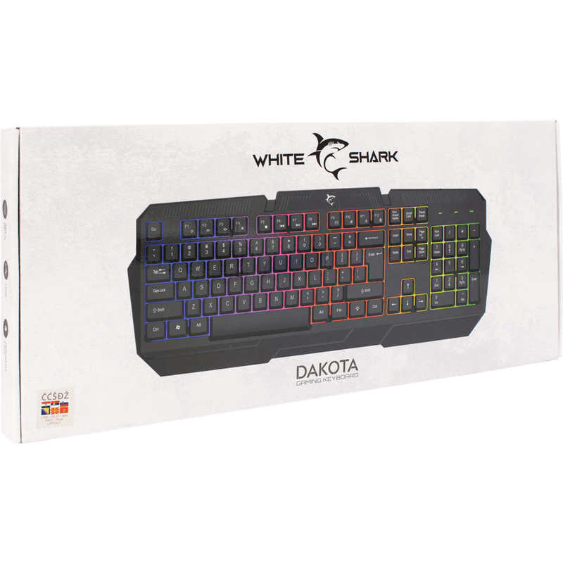 White Shark Dakota gaming keyboard met verlichting - US layout - GameBrands