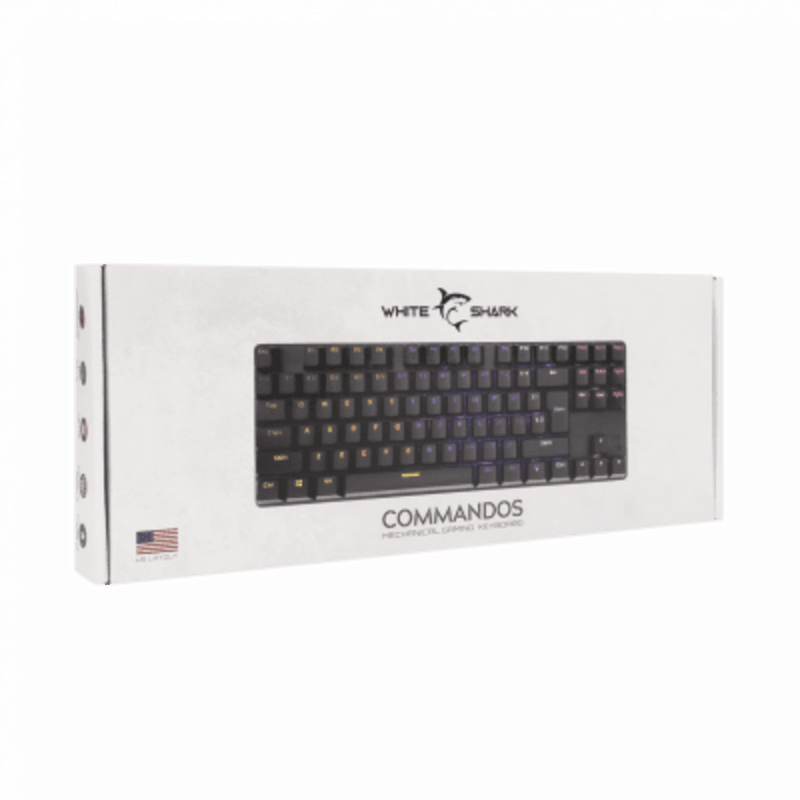 White Shark Commandos compact mechanische toetsenbord gk-2106 blue switch - GameBrands