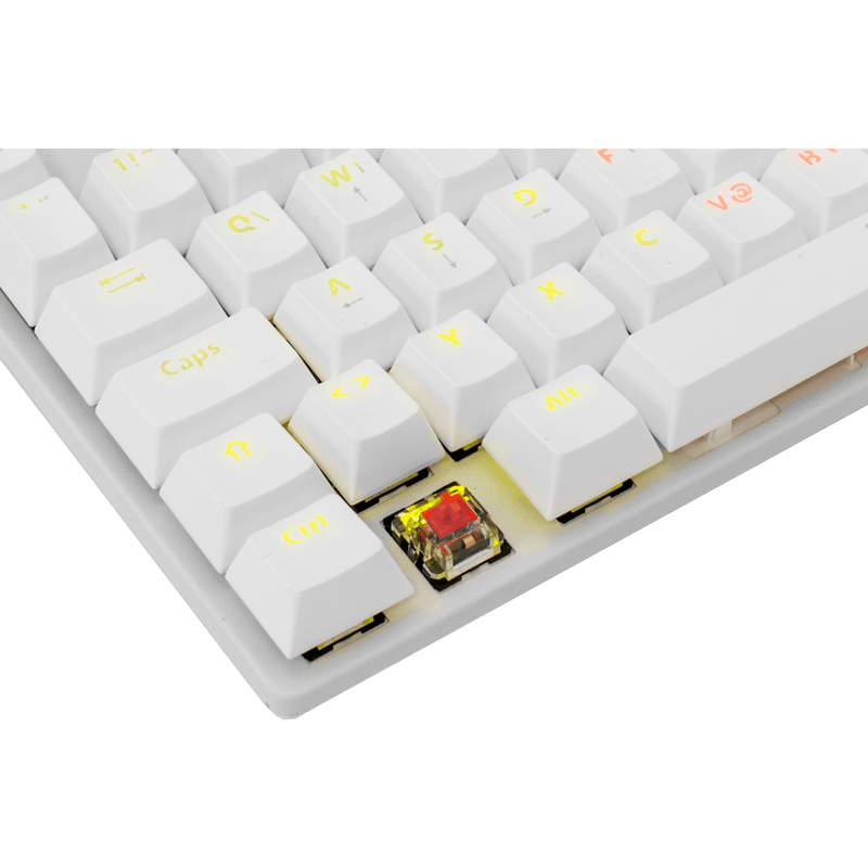 White Shark Commandos compact mechanische gaming toetsenbord gk-2106 red switch – wit - GameBrands