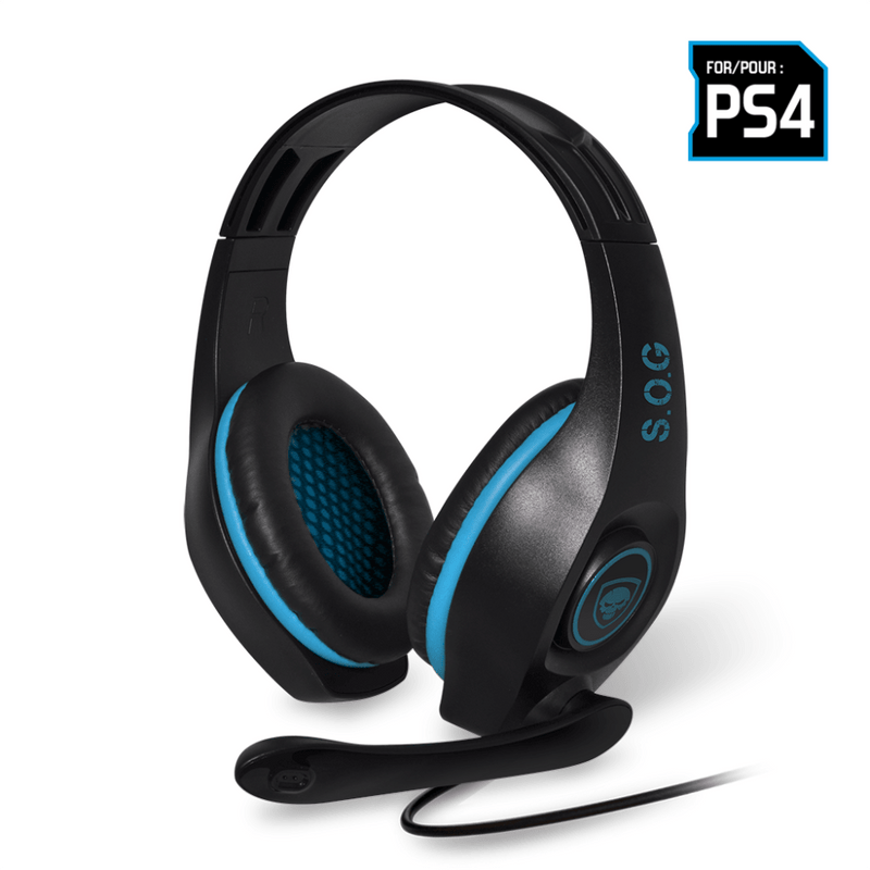 Spirit of Gamer - Pro-SH5 Playstation 4 Gaming Headset - Blauw - GameBrands