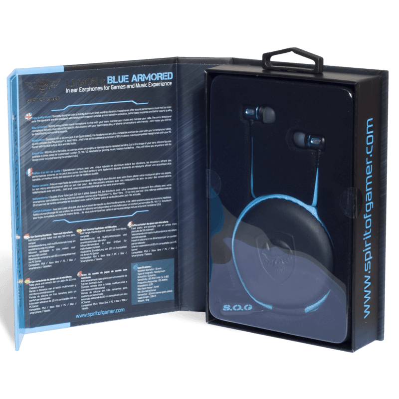 Spirit of Gamer - Legion - In-Ear headphone - PS4 - XBOX One - PC - Blauw - GameBrands