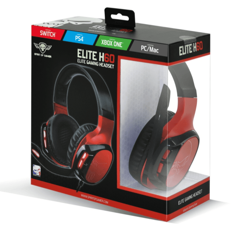 Spirit of Gamer Elite H60 multiformat RGB gaming headset PC-PS4-Xboxone- Switch - 50 mm drivers - GameBrands