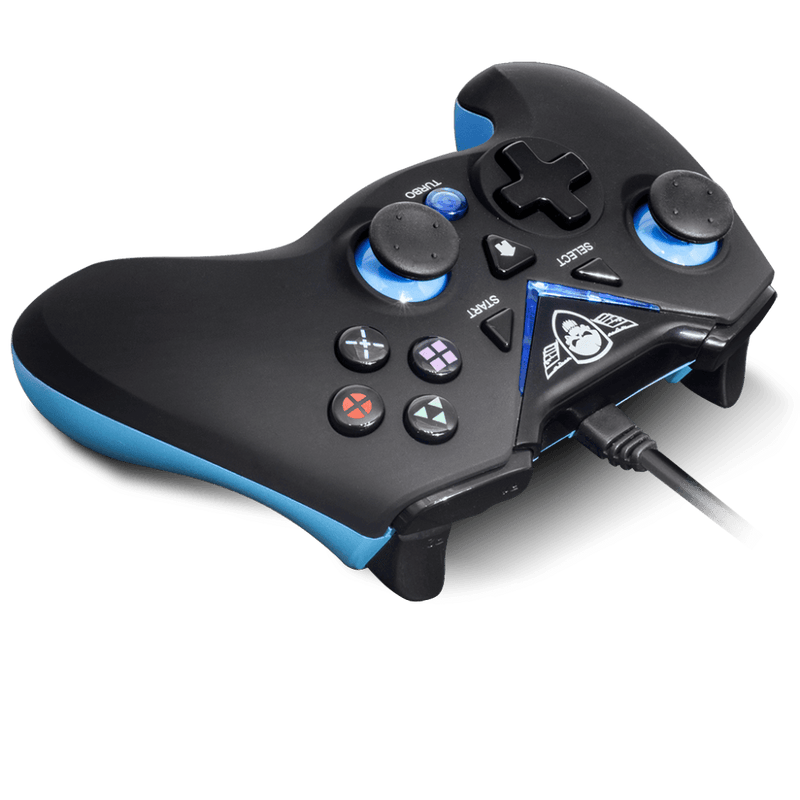 Spirit of Gamer - Wired Controller XGP - PC - PS3 - Zwart met Blauw