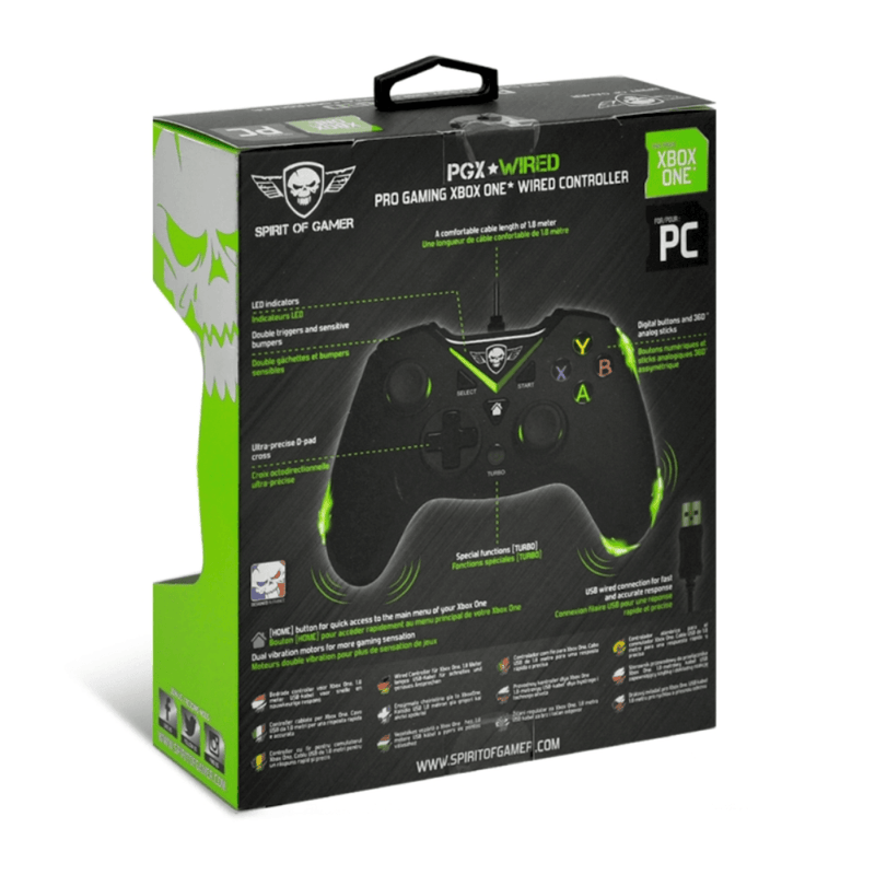Spirit of Gamer PGX Xbox One bedrade gamecontroller