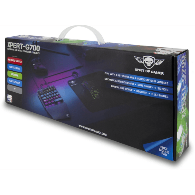 Spirit of Gamer XPERT G700 Combo gaming pack voor PS4/Xboxone/Switch/PC - GameBrands