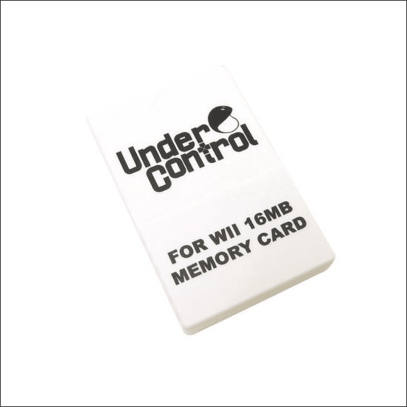 Under Control Memory Card - Wii en GameCube - 16MB - Zwart - GameBrands