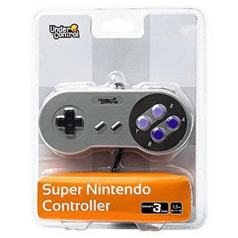 Under Control – Super Nintendo Controller – Bedraad 1,5M – NTSC kleuren - GameBrands