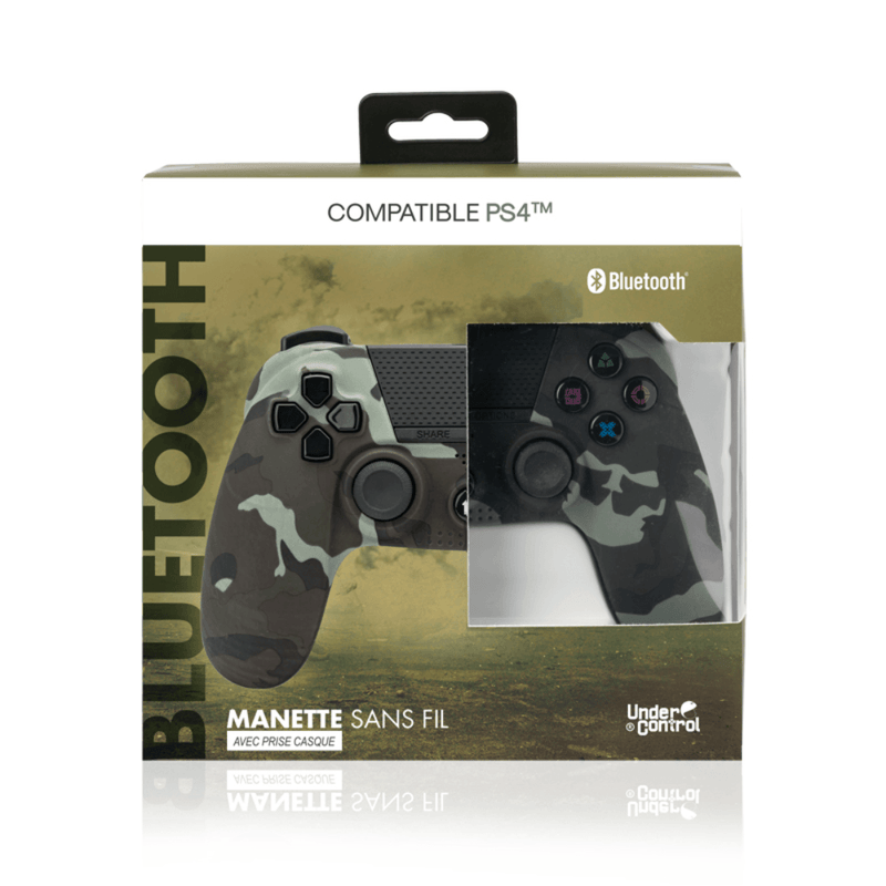 PS4 bluetooth camouflage controller met koptelefoonaansluiting - GameBrands