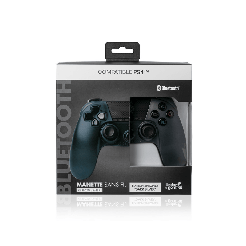 Under Control- PS4 bluetooth controller met koptelefoon aansluiting - Zilver - GameBrands