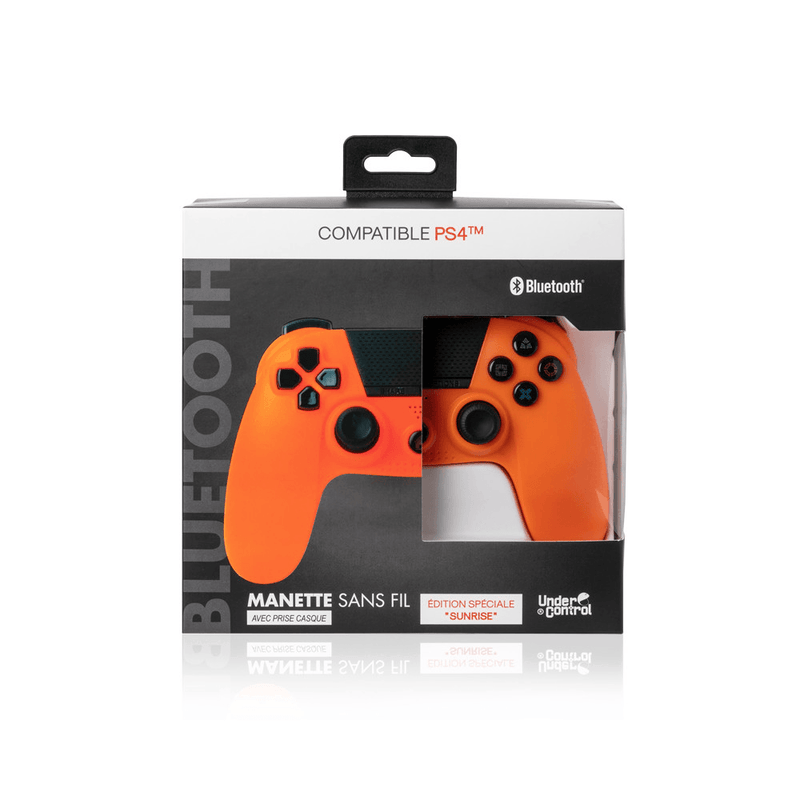Under Control- PS4 bluetooth controller met koptelefoon aansluiting - Oranje - GameBrands