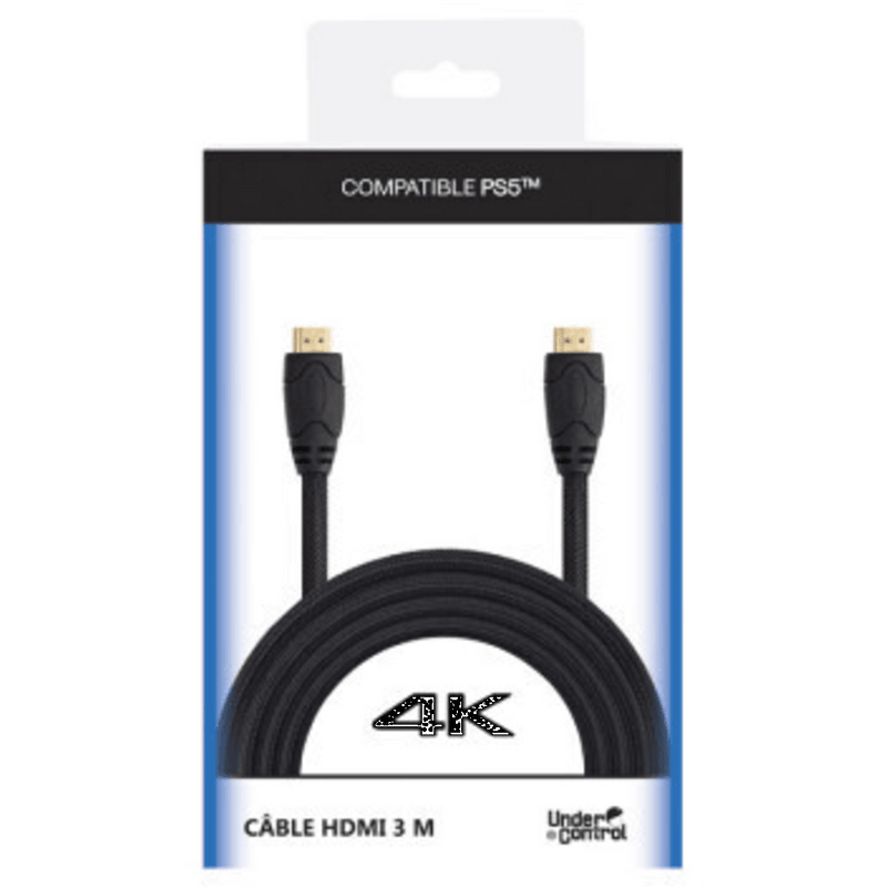 Under Control Playstation 5 hdmi kabel 4K 3 meter - Zwart