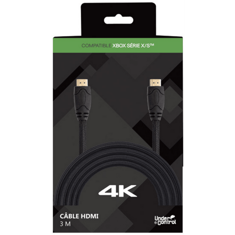 Under Control Xbox series X/S hdmi kabel 4K 3 meter - Zwart - GameBrands