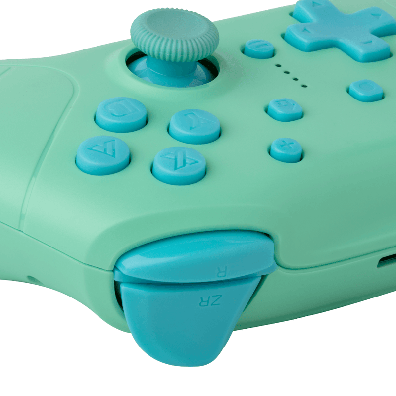 Nintendo Switch - Draadloze Bluetooth Controller - Groen met Blauw - GameBrands