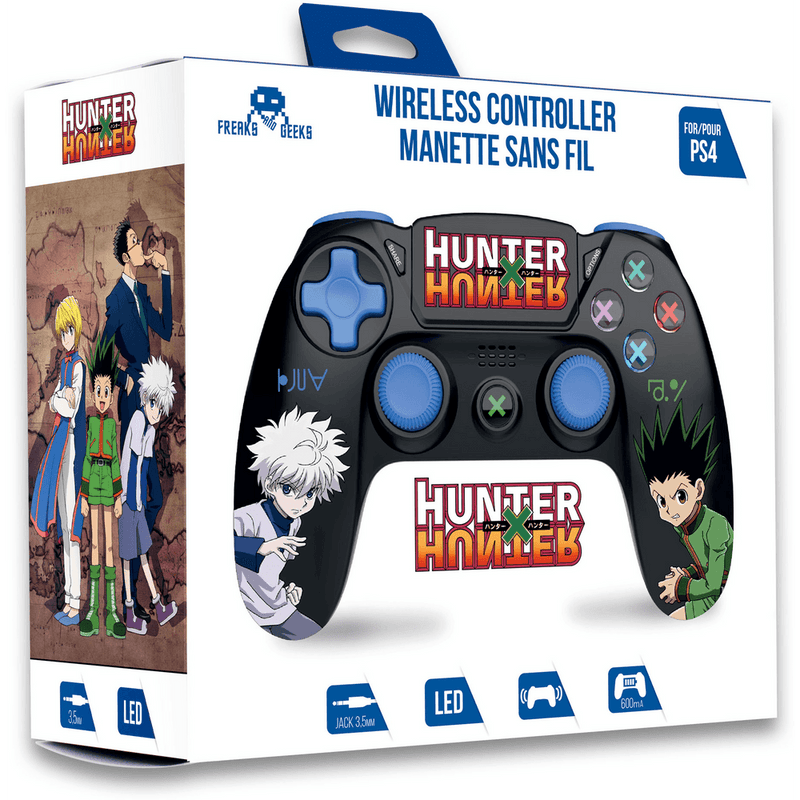 Draadloze Hunter X Hunter Controller Duo Gon en Kirua voor PS4 - Zwart - GameBrands