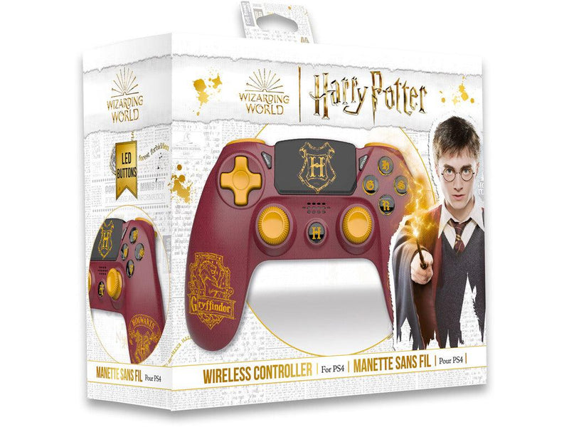 Draadloze Harry Potter Gryffindor Controller voor PS4 - Rood/Geel