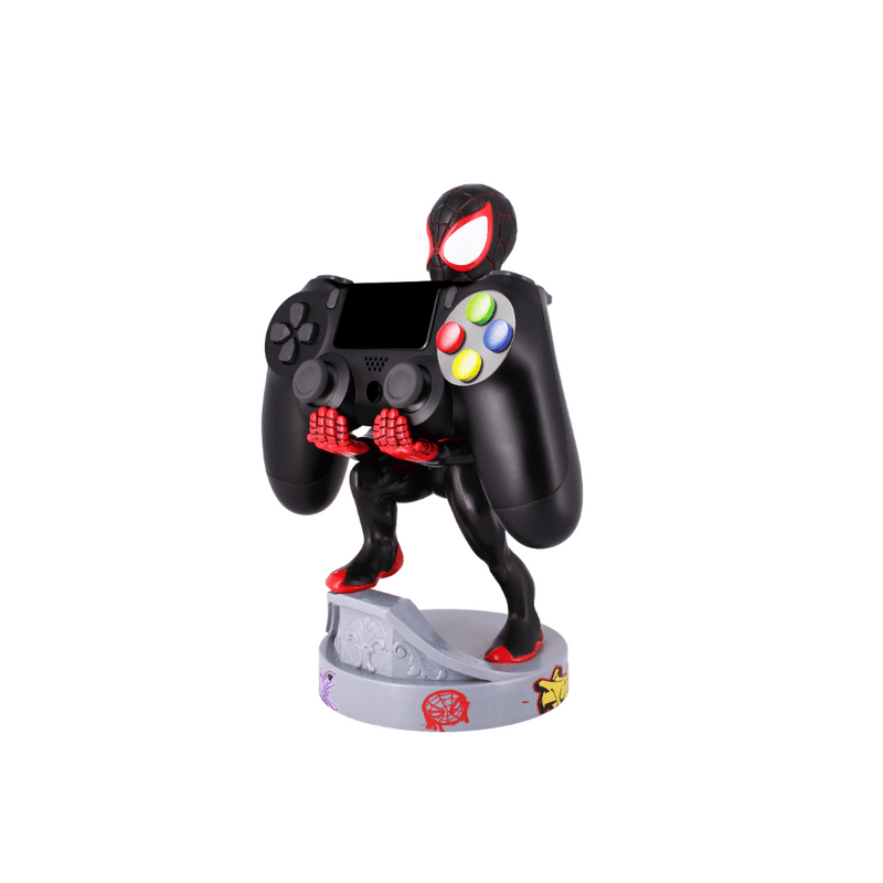 Cable Guy - Miles Morales Spiderman telefoonhouder - game controller stand met usb oplaadkabel 8 inch - GameBrands