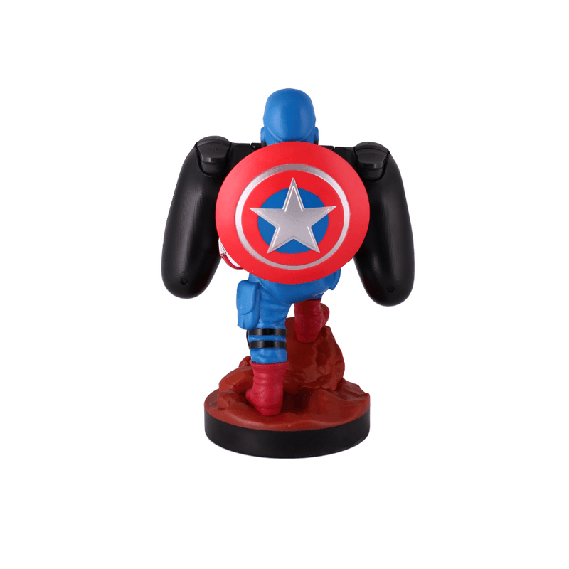 Cable Guy - Captain America telefoonhouder - game controller stand met usb oplaadkabel 8 inch - GameBrands