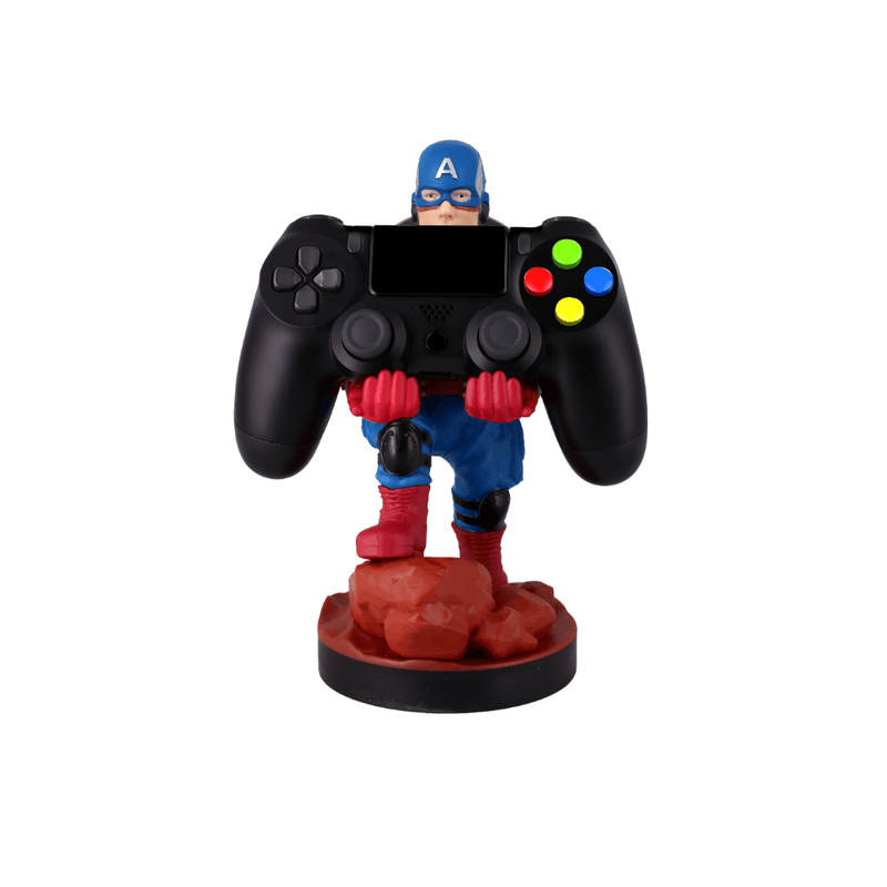 Cable Guy - Captain America telefoonhouder - game controller stand met usb oplaadkabel 8 inch - GameBrands