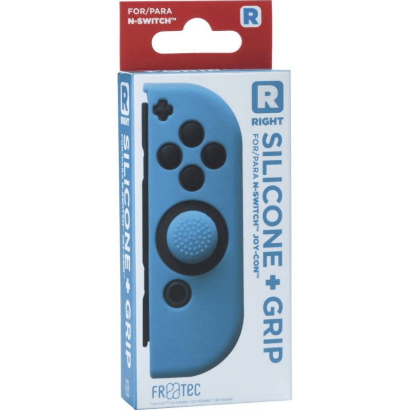 Joy Con Silicone Skin + Grip - Right - blauw voor Nintendo SWITCH - Switch OLED