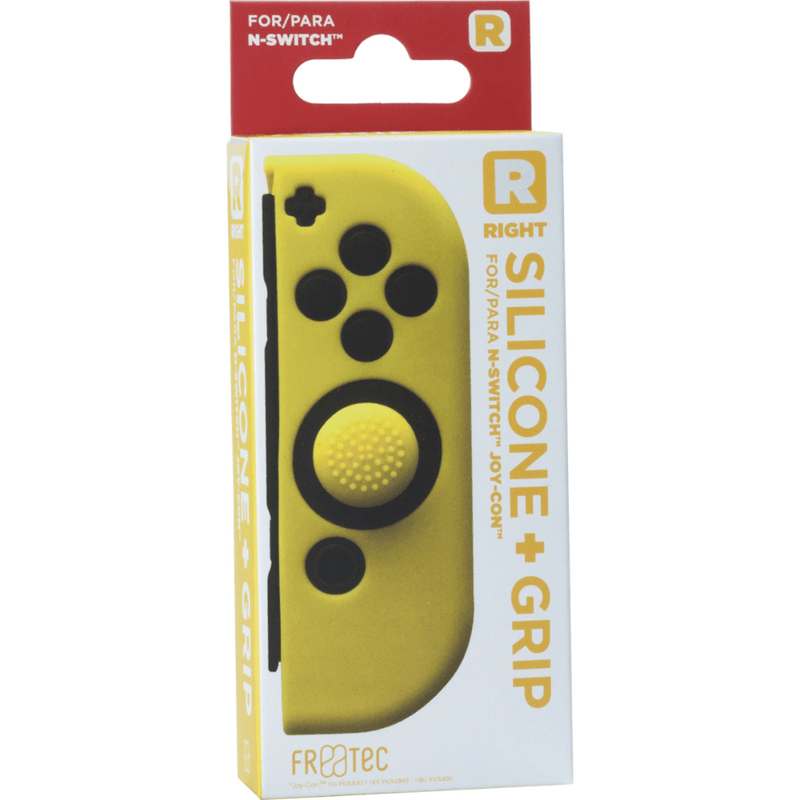 Joy Con Silicone Skin + Grip - Right - Yellow voor Nintendo SWITCH - Switch OLED - GameBrands