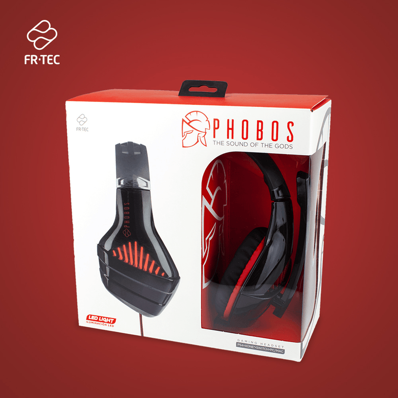 Gaming Headsets Phobos met LED - multiformat PS4 - Xboxone -Switch - PC - Switch OLED