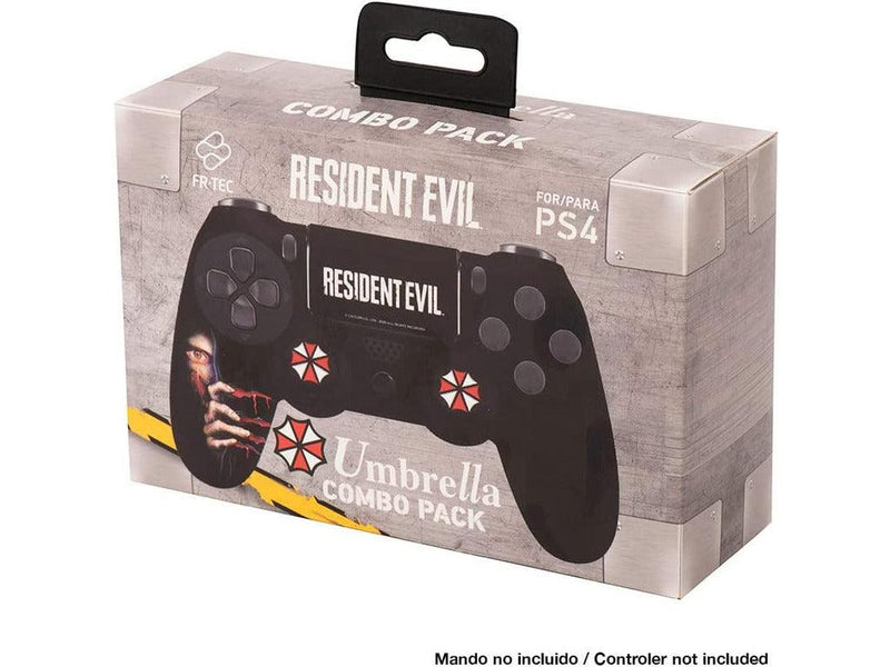 Resident Evil Umbrella PS4 controller skin en thumbgrip combo set - GameBrands