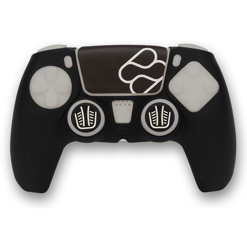 Playstation 5 Siliconen controller skin en Thumb Grips voor PS5 DualSense controller – Zwart - GameBrands