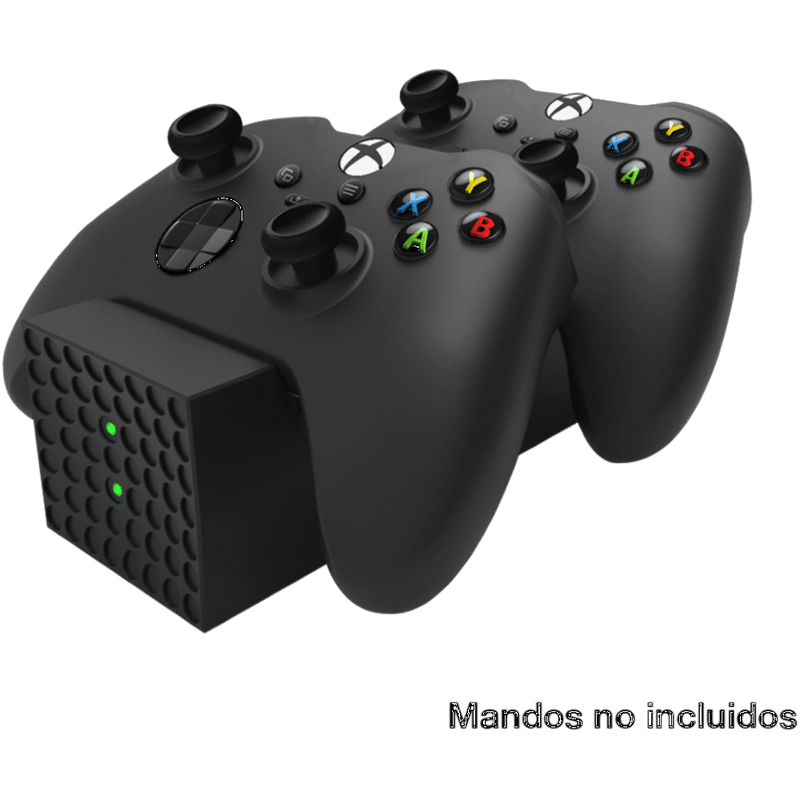 xbox series x - Oplaadstation voor 2 Xbox series X controllers met 2 oplaadbare accus van 1000mAH - GameBrands