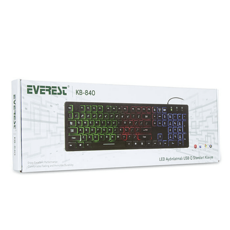 Everest KB-840 LED gaming toetsenbord - GameBrands