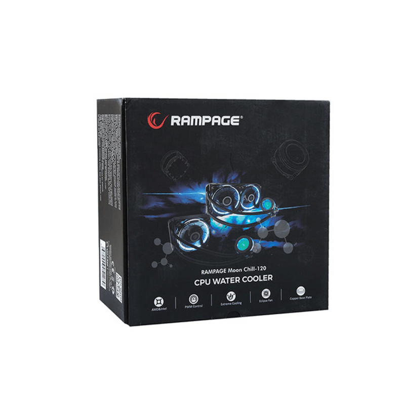 Rampage Moon Chill 120 CPU Water Cooler - GameBrands