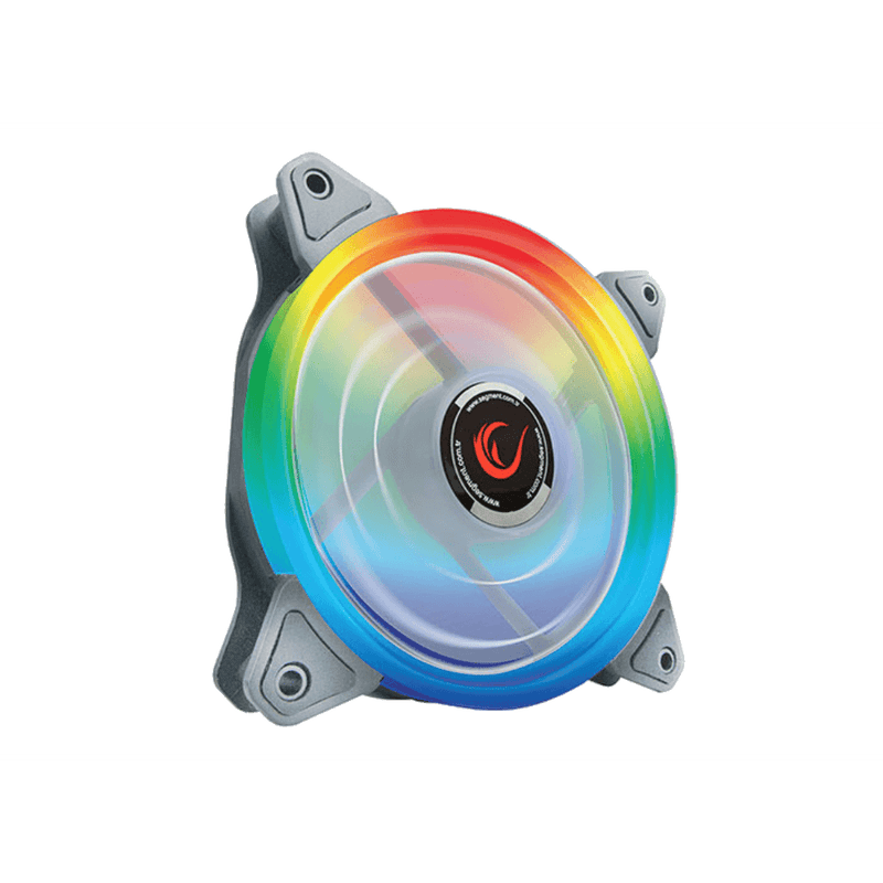 Rampage RB K4 Rainbow case fan kit met afstandsbediening - LED - 4 Fans - GameBrands